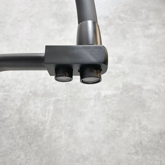 Смеситель для кухни Haiba HB76822-7, чёрный фото 5