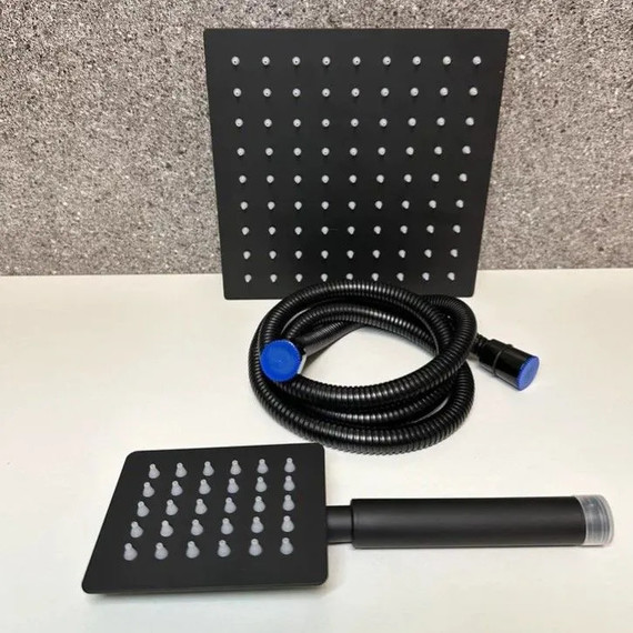 Душевая стойка Haiba HB23803-7, чёрный матовый - 5 Душевая стойка Haiba HB23803-7, чёрный матовый фото 5