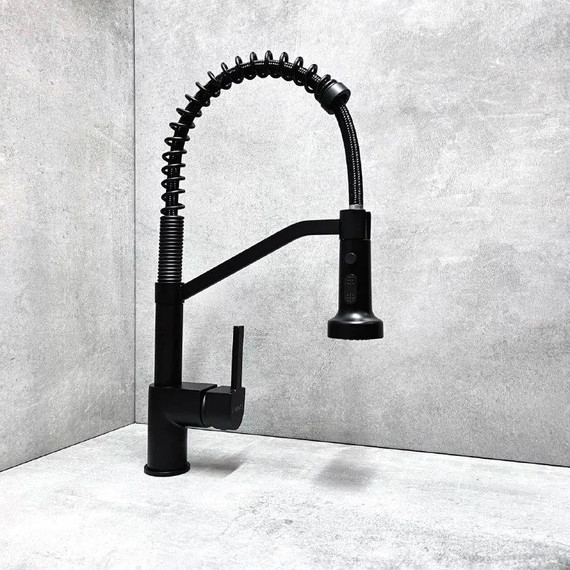 Смеситель для кухни Haiba HB73826-7, чёрный фото 2