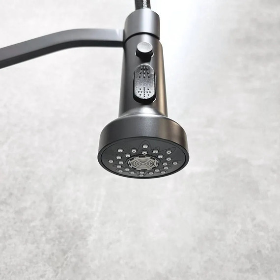 Смеситель для кухни Haiba HB73826-7, чёрный фото 7