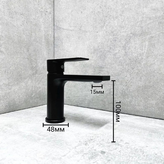 Смеситель для раковины Belz B10678-7, чёрный, Цвет производителя: чёрный фото 4