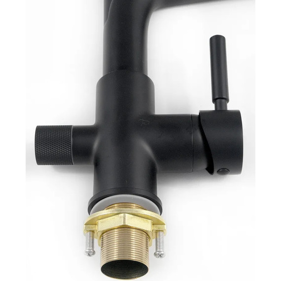 Смеситель для кухни Diadonna D49-19028BL, чёрный, Цвет производителя: чёрный - 4 Смеситель для кухни Diadonna D49-19028BL, чёрный, Цвет производителя: чёрный фото 4