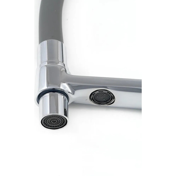 Смеситель для кухни Diadonna D49-19028, чёрный, Цвет производителя: хром чёрный фото 5