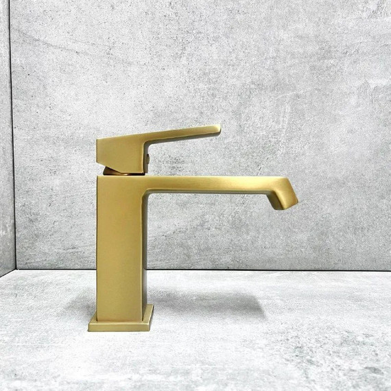 Смеситель для раковины Haiba HB10575-5, золото фото 4