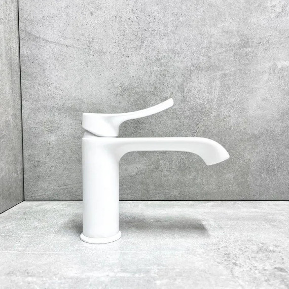 Смеситель для раковины Haiba HB10553-8, белый - 3 Смеситель для раковины Haiba HB10553-8, белый фото 3