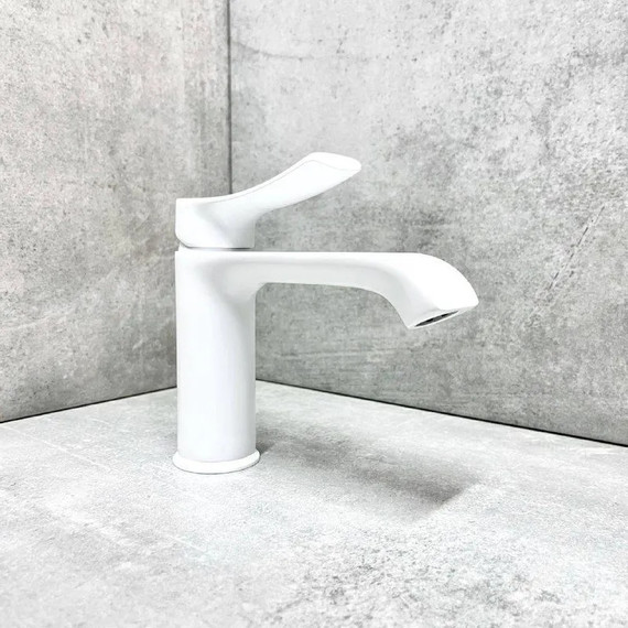 Смеситель для раковины Haiba HB10553-8, белый - 2 Смеситель для раковины Haiba HB10553-8, белый фото 2