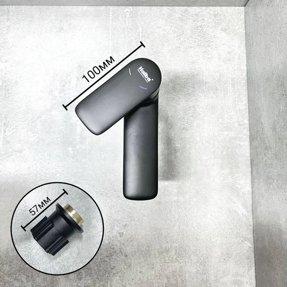 Смеситель для раковины Haiba HB10564-7, чёрный - 7 Смеситель для раковины Haiba HB10564-7, чёрный фото 7