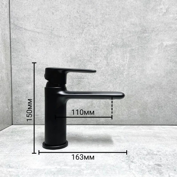 Смеситель для раковины Haiba HB10564-7, чёрный - 9 Смеситель для раковины Haiba HB10564-7, чёрный фото 9