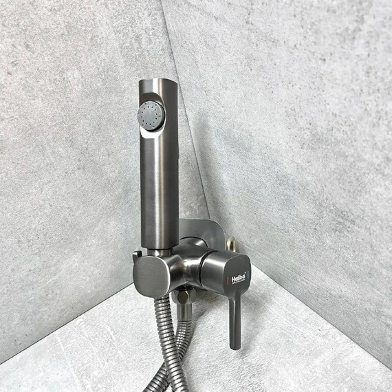 Гигиенический душ Haiba HB5518-3, оружейная сталь фото 2