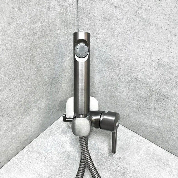 Гигиенический душ Haiba HB5518-3, оружейная сталь фото 4