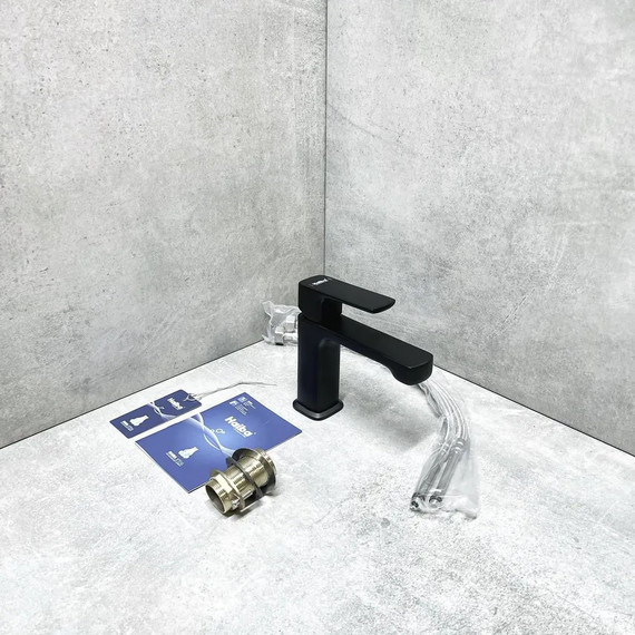 Смеситель для раковины Haiba HB10512-7, чёрный - 6 Смеситель для раковины Haiba HB10512-7, чёрный фото 6