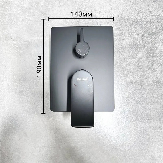 Душевая система для ванны Haiba HB80553-7, чёрный фото 5