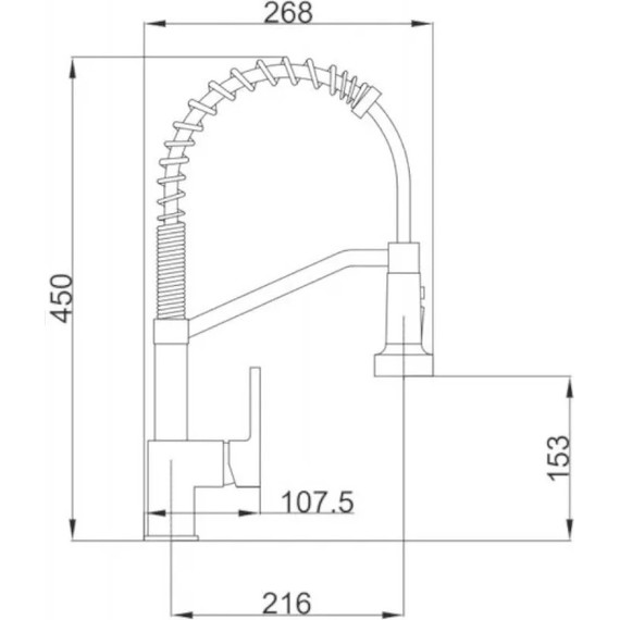 Смеситель для кухни Haiba HB73826 фото 6