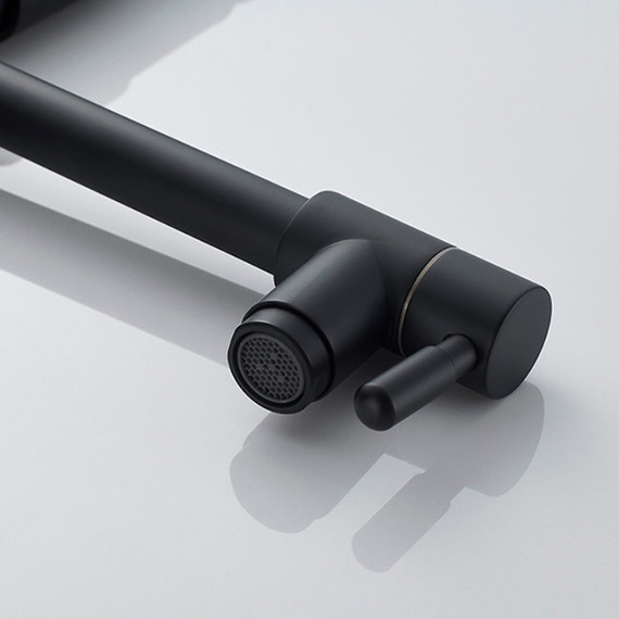 Смеситель для кухни Ledeme L4799B, чёрный фото 7