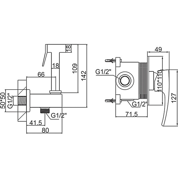 Набор для гигиенического душа Gerhans K15214-1 фото 2