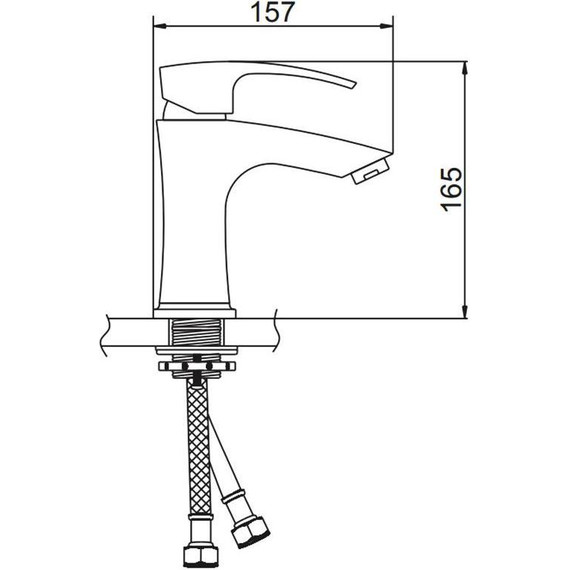 Смеситель для раковины Gerhans K11014Y, золотой сатин, Цвет производителя: золотой сатин фото 2