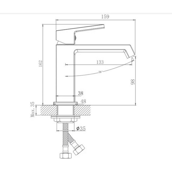 Смеситель для раковины Haiba HB10575 фото 8