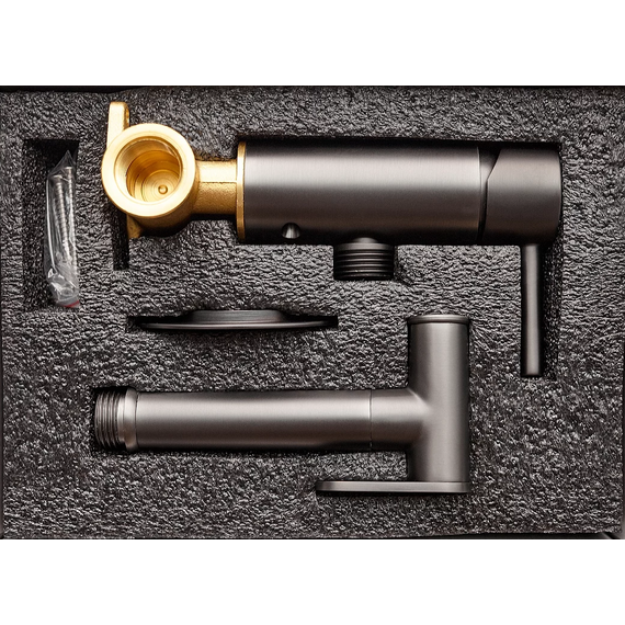 Гигиенический душ CeramaLux KRS/008, оружейная сталь, Цвет производителя: оружейная сталь фото 3