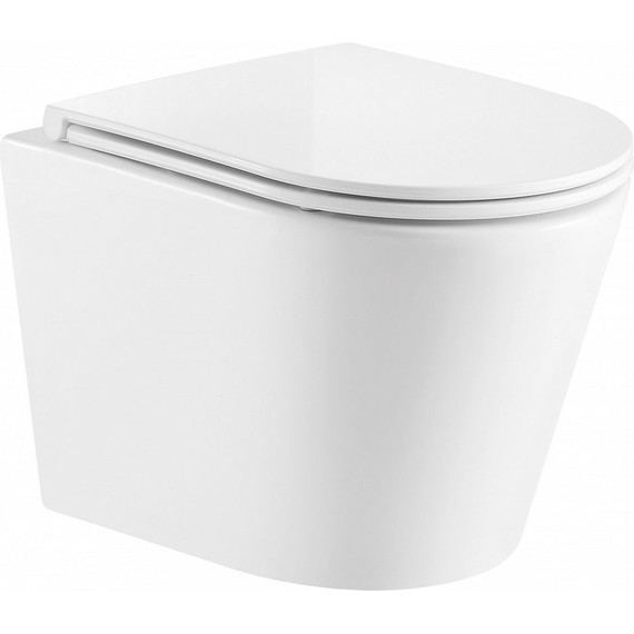 Инсталляция с подвесным унитазом комплект:  Grohe Rapid SL с подвесным безободковым унитазом Azario Fonti AZ-402W сиденье микролифт, крепление, кнопка смыва белый матовый, Цвет производителя: белый матовый фото 3