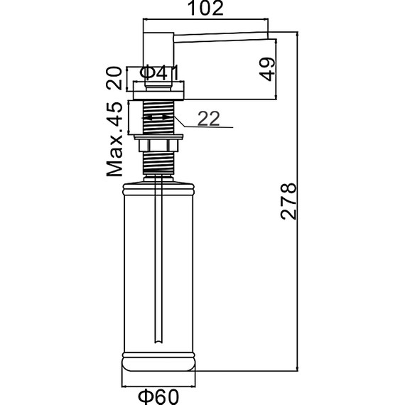Дозатор для жидкого мыла Gerhans K50403 фото 4