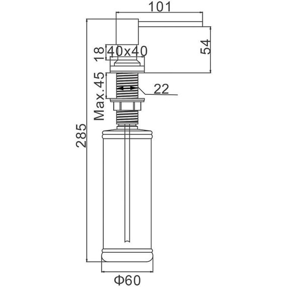 Дозатор для жидкого мыла Gerhans K50404B, цвет чёрный фото 2