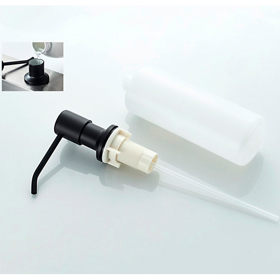 Дозатор для жидкого мыла Ledeme L405F, цвет чёрный фото 4