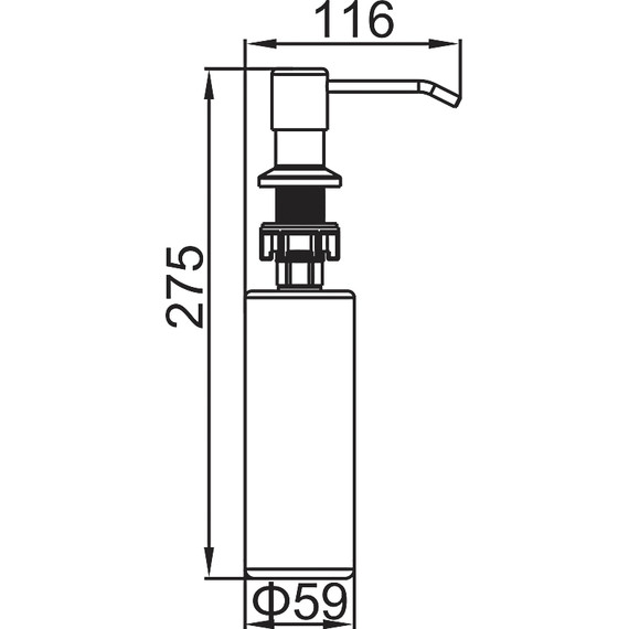 Дозатор для жидкого мыла Ledeme L405F, цвет чёрный фото 7