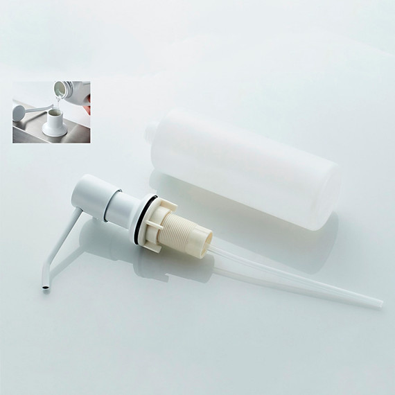 Дозатор для жидкого мыла Ledeme L405H, цвет белый фото 5