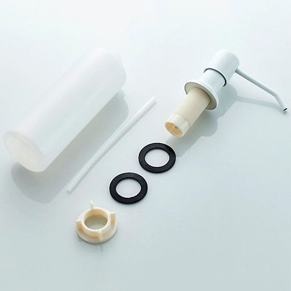 Дозатор для жидкого мыла Ledeme L405H, цвет белый фото 6