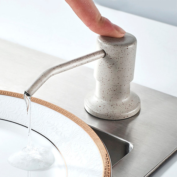 Дозатор для жидкого мыла Ledeme L405K, цвет бежевый фото 6