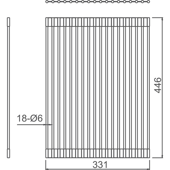 Ролл-мат для кухонной мойки Gerhans K30333-45, нержавеющая сталь фото 8