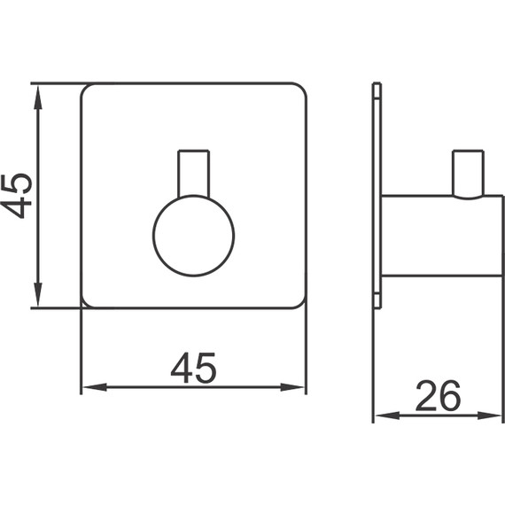 Набор крючков Ledeme L215B-4, цвет чёрный фото 2