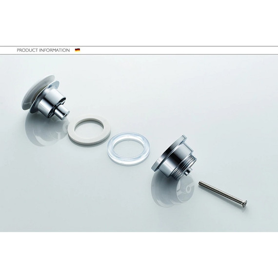 Донный клапан Ledeme L67W, белый фото 3