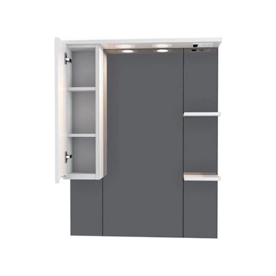 Комплект мебели Mirsant Soho Quadro 80/2 см c доводчиком (тумба + зеркало) - 8 Комплект мебели Mirsant Soho Quadro 80/2 см c доводчиком (тумба + зеркало) фото 8