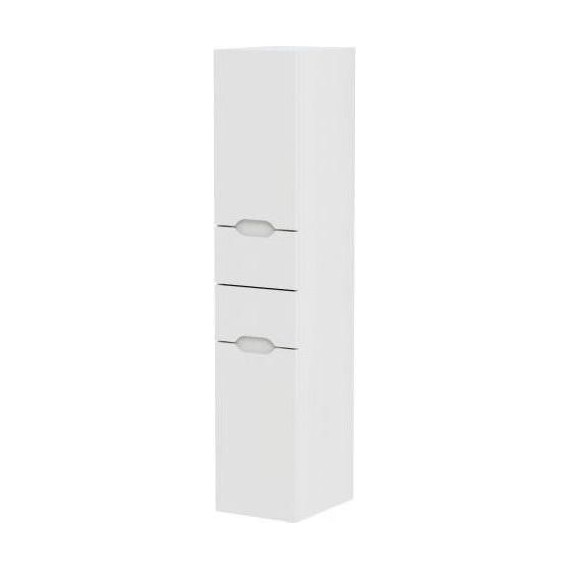 Комплект мебели Mirsant Soho quadro 60 см, белый (тумба + зеркало + пенал) фото 9