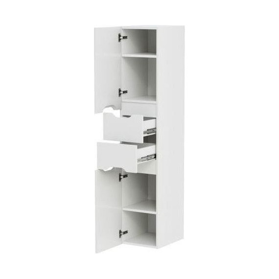 Комплект мебели Mirsant Soho Quadro 60/2 см c доводчиком (тумба + зеркало + пенал) - 8 Комплект мебели Mirsant Soho Quadro 60/2 см c доводчиком (тумба + зеркало + пенал) фото 8