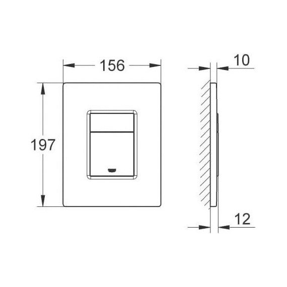 Инсталляция с подвесным унитазом комплект:  Grohe Rapid SL с подвесным безободковым унитазом Azario Fonti AZ-402W сиденье микролифт, крепление, кнопка смыва графит глянцевый, Цвет производителя: графит глянцевый фото 10
