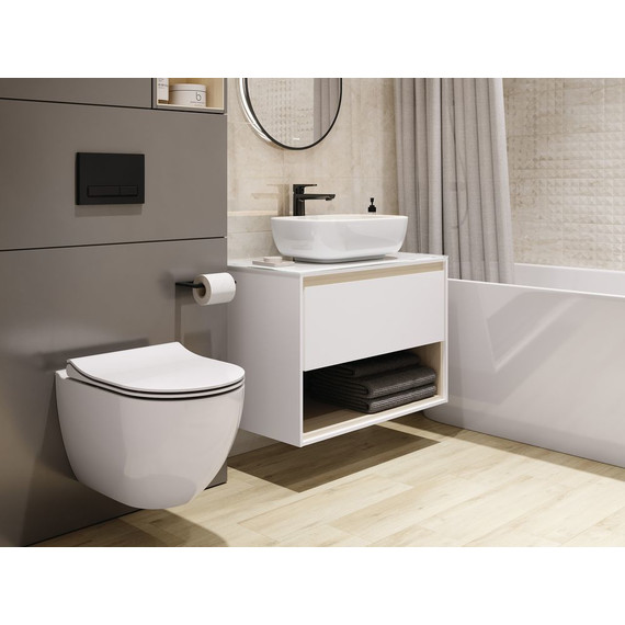 Инсталляция с подвесным унитазом комплект: Cersanit LINK PRO LP 64916 с подвесным унитазом Brasko Smart CO DPL EO SLIM сиденье дюропласт, крепление фото 3