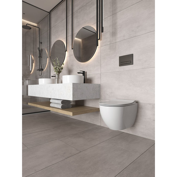 Унитаз подвесной безободковый Cersanit Brasko Smart Clean ON DPL EO Slim LP A64824 с тонкой крышкой микролифт фото 16