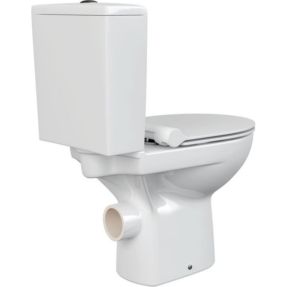 Унитаз-компакт безободковый Cersanit Nature Clean ON 011 3/5 DPL EO Slim A65410 с крышкой микролифт фото 8