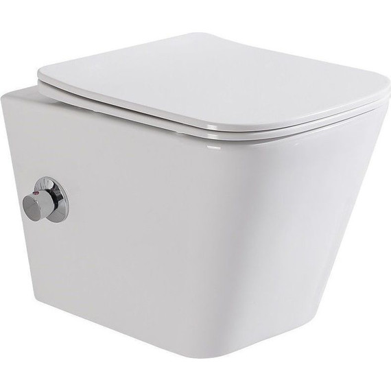 Инсталляция с подвесным унитазом комплект:  Grohe Rapid SL с подвесным безободковым унитазом-биде BelBagno Due BB3103CHR-BS/SC сиденье микролифт, крепление, кнопка смыва графит глянцевый, Цвет производителя: графит глянцевый - 3 Инсталляция с подвесным унитазом комплект:  Grohe Rapid SL с подвесным безободковым унитазом-биде BelBagno Due BB3103CHR-BS/SC сиденье микролифт, крепление, кнопка смыва графит глянцевый, Цвет производителя: графит глянцевый фото 3