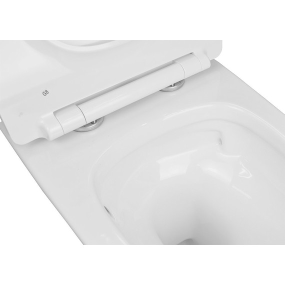 Инсталляция с подвесным унитазом комплект:  Grohe Rapid SL с подвесным безободковым унитазом Creo Ceramique Tornado CR1100NR сиденье микролифт, крепление, кнопка смыва золото глянцевое, Цвет производителя: золото глянцевое фото 13