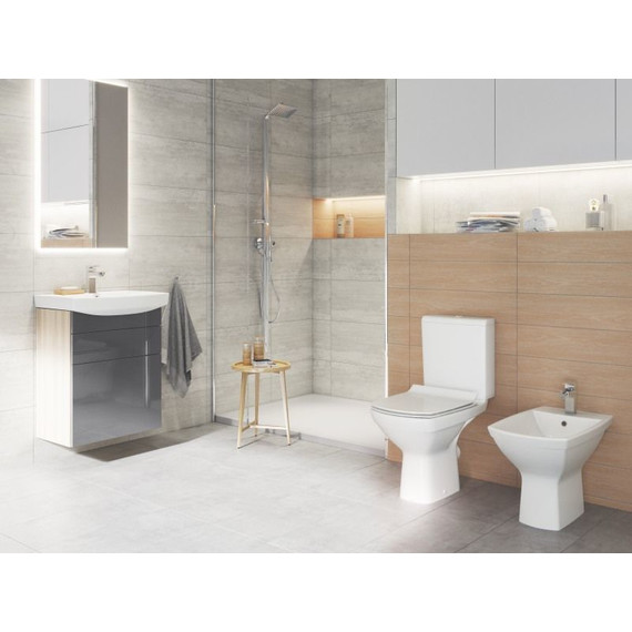 Унитаз-компакт Cersanit Carina СLEAN ON 011 3/5 с крышкой микролифт фото 13