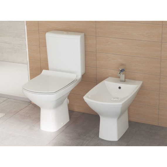 Унитаз-компакт Cersanit Carina СLEAN ON 011 3/5 с крышкой микролифт фото 14