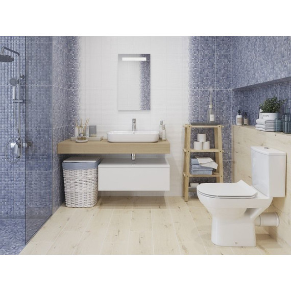 Унитаз-компакт безободковый Cersanit Colour KO-COL011-3/5-COn-DL с крышкой микролифт фото 12