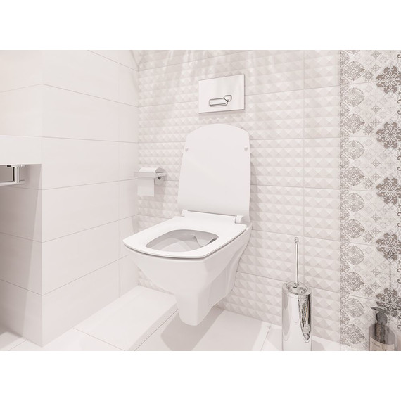 Унитаз подвесной Cersanit Carina Xl Clean On Dpl Eo Slim MZ-CARINA-XL-COn-S-DL-E с крышкой микролифт - 9 Унитаз подвесной Cersanit Carina Xl Clean On Dpl Eo Slim MZ-CARINA-XL-COn-S-DL-E с крышкой микролифт фото 9