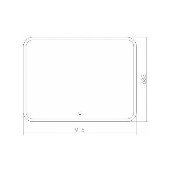 Зеркало Azario Стив Led 91 см (с подсветкой и сенсорным выключателем) - 8 Зеркало Azario Стив Led 91 см (с подсветкой и сенсорным выключателем) фото 8