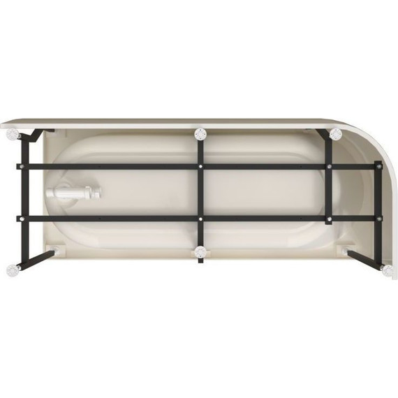 Ванна акриловая Радомир Вальс 3/4 170x70x63 см L (в комплекте каркас и сифон) фото 4