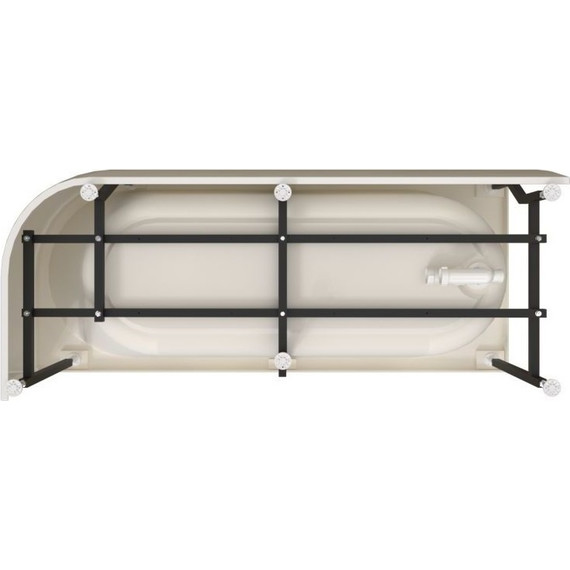 Ванна акриловая Радомир Вальс 3/4 170x70x63 см R (в комплекте каркас и сифон) фото 4