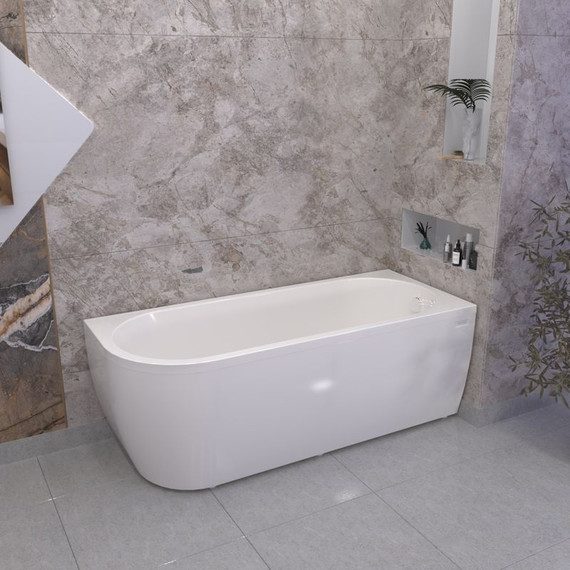 Ванна акриловая Радомир Вальс 3/4 170x70x63 см R (в комплекте каркас и сифон) фото 9